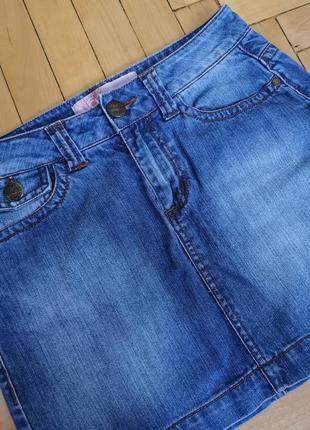 Міні-спідниця джинсова8 фото