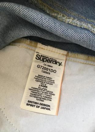 Винтажная светлая джинсовая мини юбка w28 superdry6 фото