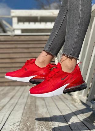 Женские кроссовки nike 270 red  демисезонные ❤️