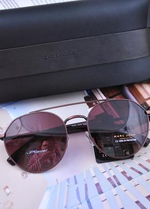 Фірмові круглі окуляри сонцезахисні marc john polarized mj07875 фото