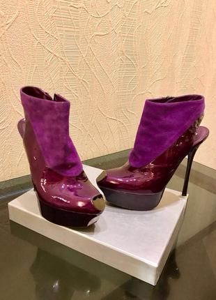 Очень красивые-элитные ботильоны gianmarco lorenzi