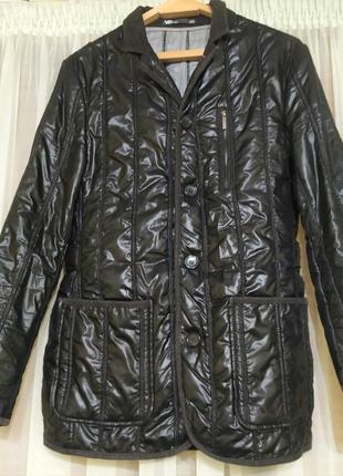 Стильная мужская приталенная куртка-пиджак жакет s-m1 фото