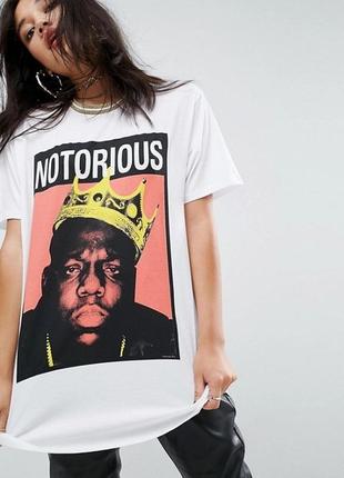 Футболка oversize asos the notorious b.i.g.