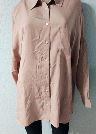 Женская удлиненная рубашка, рубашка-туника,большой размер