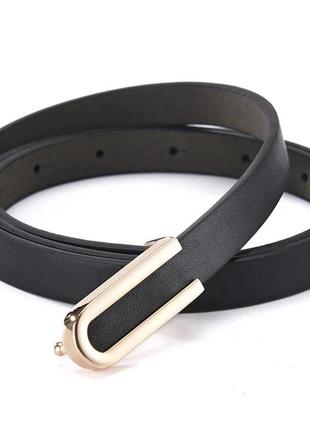Ремень в стиле ретро {чёрный}