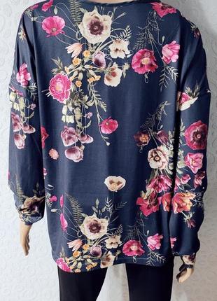 Женская блуза в цветочный принт, кофта2 фото