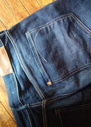 27/хс/6 h&m модні прямі джинси сині денім straight з потертостями7 фото