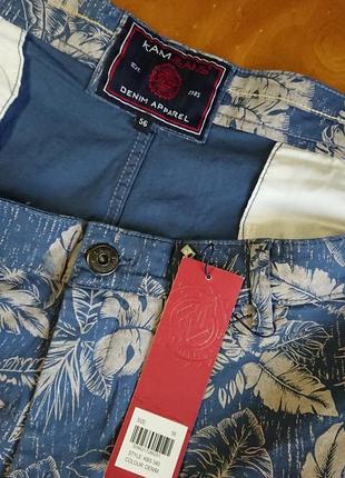 Фірмові англійські бавовняні стрейчеві шорти великого розміру kam jeans,нові з бірками.7 фото