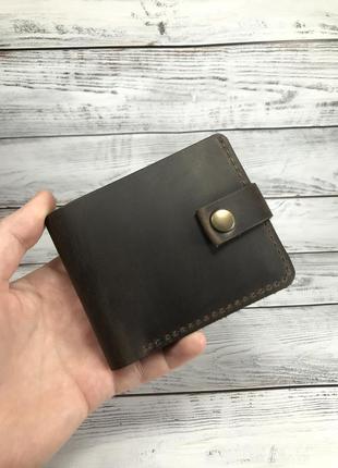 Кожаный кошелёк “lester” коричневый .1 фото