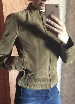 Zara натуральна замшева куртка m р.