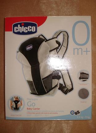 Сумка-кенгуру сhicco marsupio go baby carrier, 0m5 фото