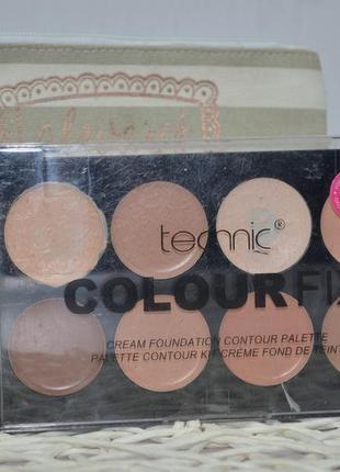 Палитра 8 корректоров для лица technic colour fix cream foundation contour palette3 фото