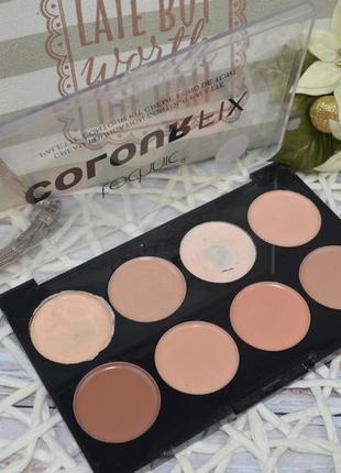 Палитра 8 корректоров для лица technic colour fix cream foundation contour palette1 фото