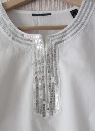 Белая хлопковая рубашка тсм tchibo 38 и 44европ3 фото