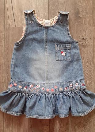 Джинсовий сарафан на ріст 80см