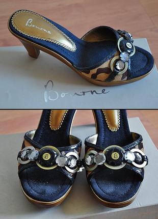 Шикарні шкіряні сандалі bourne! оригінал!