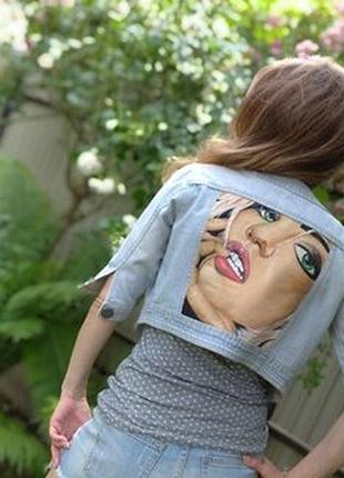 Джинсовці р. с дівчина ручний розпис