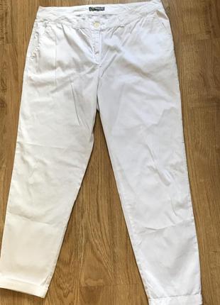 Білі брюки бавовняні штани