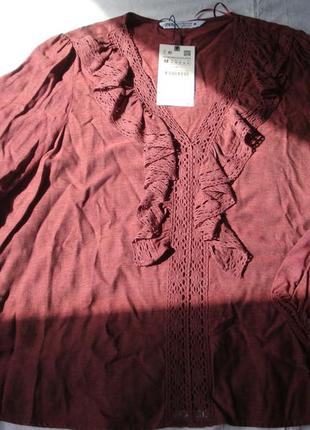 Блуза zara , м размер6 фото