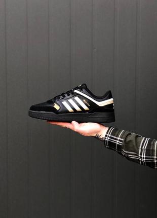 Кроссовки adidas drop step black gold