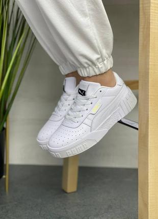 Женские кожанные кроссовки puma cali white4 фото