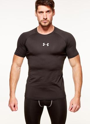 Спортивная компрессионная мужская футболка under armour, цвет черный, разные размеры1 фото