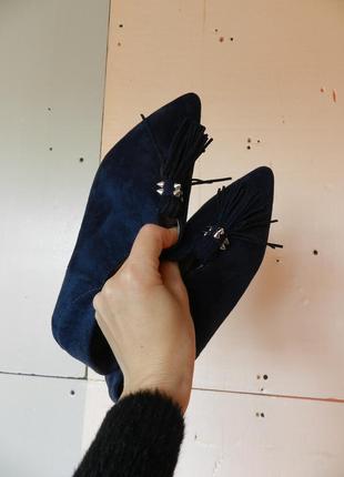 ✅туфлі балетки м юлі лофери еко замш