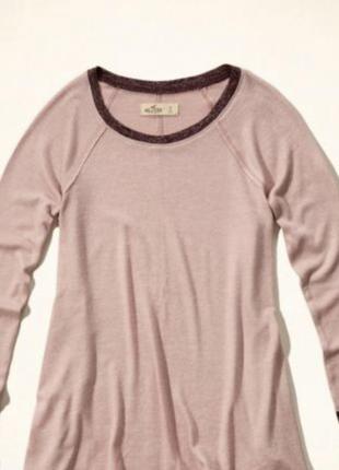 Hollister легкая кофточка реглан футболка длинным рукавом свободная тонка тонкий лонгслів1 фото