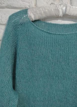 Шикарный нежный свитер из кидмохера на шелку3 фото