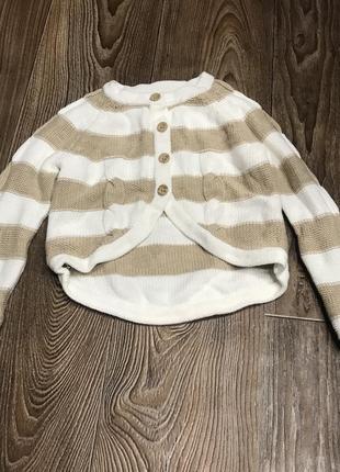 Красива в'язана кофтинка до 2-2,5 років