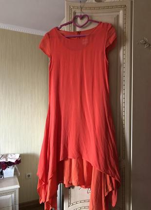 Яркое шелковое платье , двух ярусное, натуральный шёлк, шелк, яркое5 фото