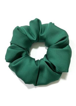 Скранч (резинка) для волосся насиченого зеленого кольору