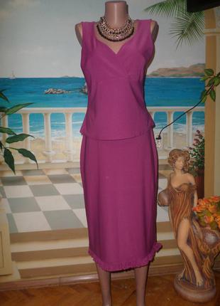 Стильний фірмовий літній костюм розмір 14!