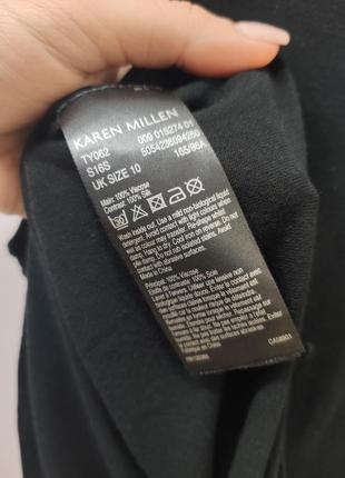 Черная летняя блуза karen millen, оригинал6 фото