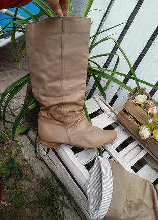 Чоботи труби італія з широкою халявою розмір 40-41