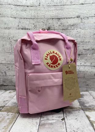 Рюкзак канкен міні, fjallraven kanken mini, рожевий, мини розовый