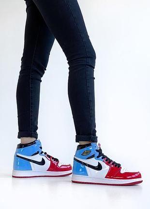 ❤️💙🌼Twist air jordan 1 retro high🌼❤️💙, женские кроссовки найк джордан6 фото