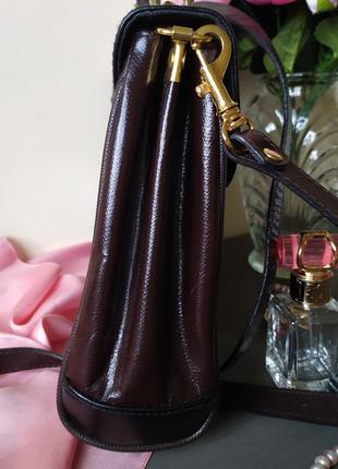 Классическая кожаная винтажная сумка портфель, почтальон, тонкая кожа sergio agostini3 фото