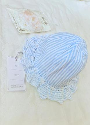 Панама, панамка для дівчинки 3-6 місяців і пов'язка. mothercare