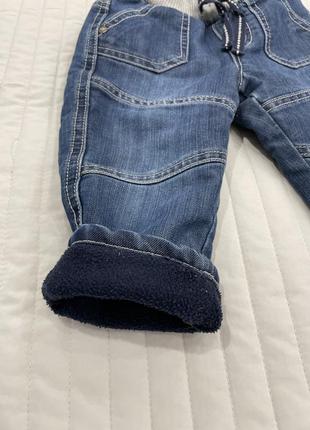 Утеплённые джинсы mothercare 9-12 мес2 фото