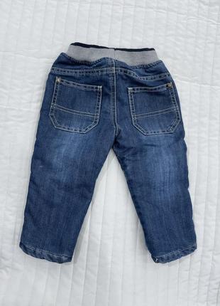 Утеплённые джинсы mothercare 9-12 мес4 фото