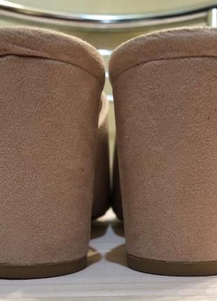 Мюли/шлепанцы на каблуке, dorothy perkins, размер 7/40-26,5 см.4 фото