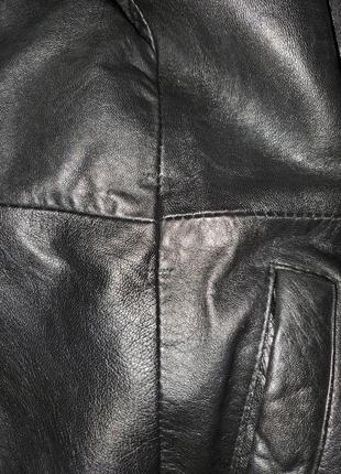 Двубортный кожаный курточка пиджак, жакет натуральная кожа англия9 фото
