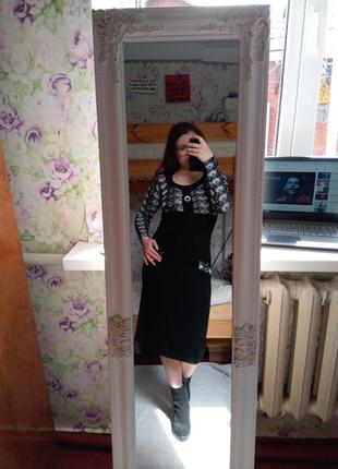 Платье вязаное
