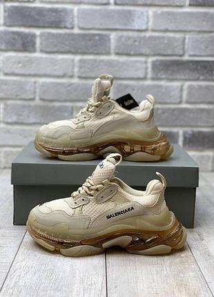 Кроссовки женские  triple s clear sole