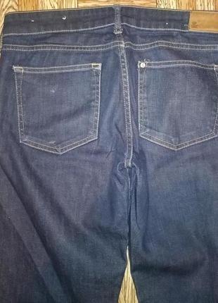 12/м/40 h&m темно-сині джинси слім straight трохи кльош8 фото