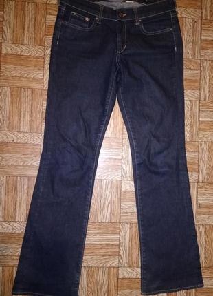 12/м/40 h&m темно-синие джинсы слим straight немного клеш2 фото