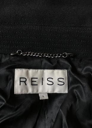 Reiss оригинал dreamer zip coat черное шерстяное пальто вовна люкс довге длинное шерсть мужское3 фото