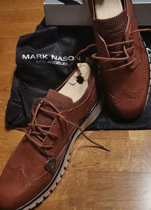 Мужские итальянские кожаные оксфорды mark nason
