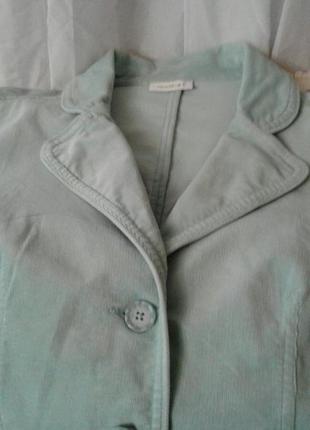 Пиджак бирюзовый микровельветовый yessica3 фото